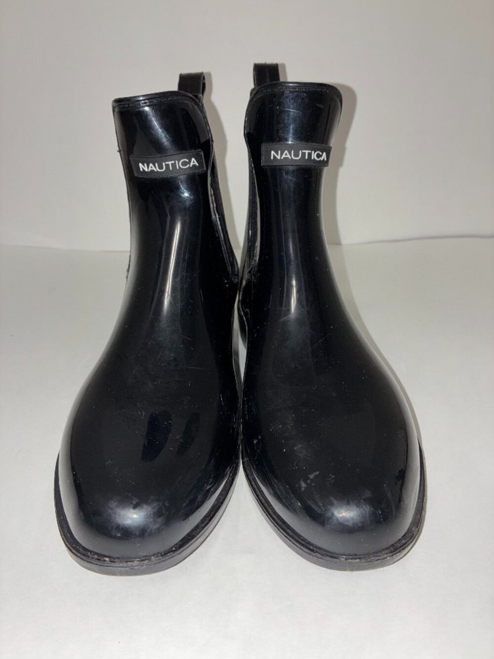 Nautica Black Rain Booties Size 8